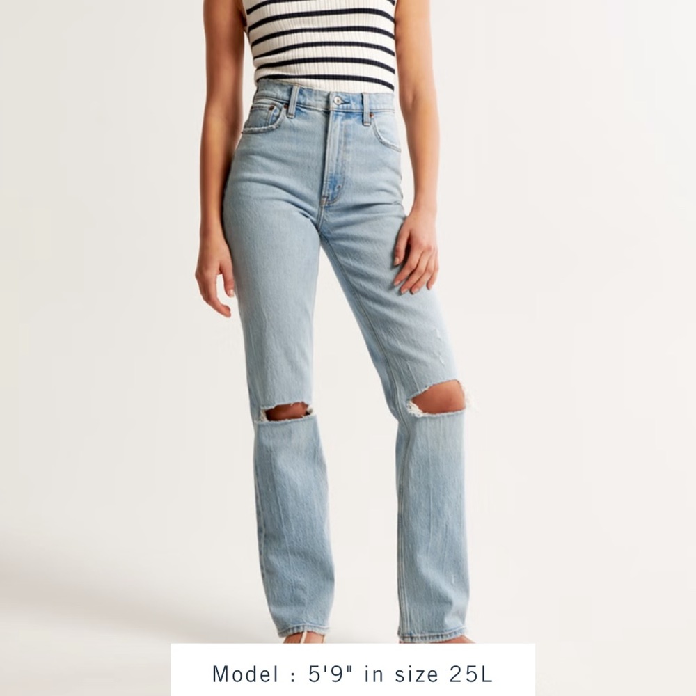 Abercrombie 90s Straight Ultra High Rise Jeans